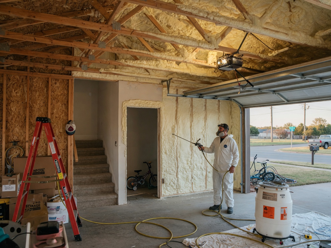 Garage Spray Foam Insulation: Keeping Glenpool Garages and Bonus Rooms Comfortable